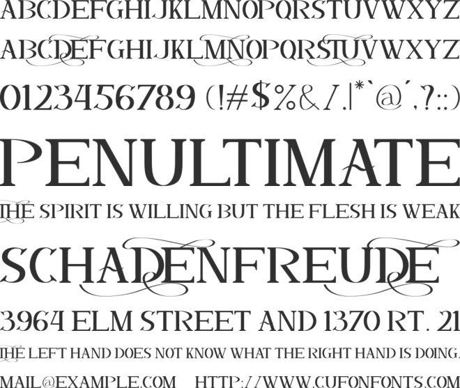 DALMANTI font preview