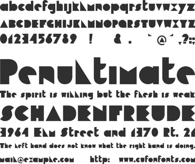 Cubop font preview