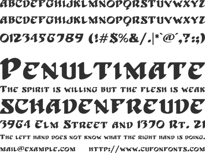 Hoffmann font preview