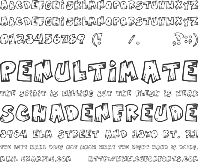 MisterVampire font preview