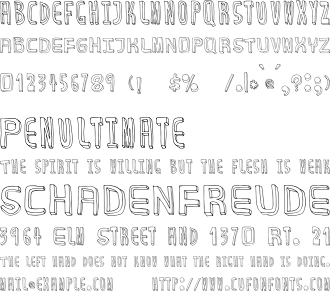 BuDtendEr font preview