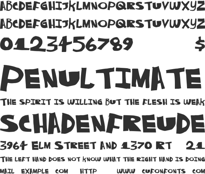 AlwaysNever font preview