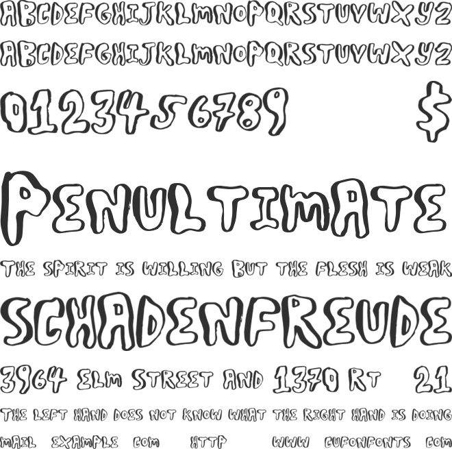 BoulderScare font preview