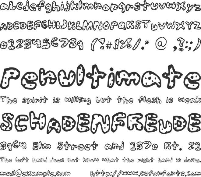 SophySoph font preview