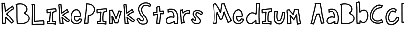 KBLikePinkStars font download