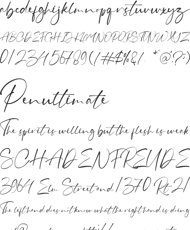 Grahamo font preview