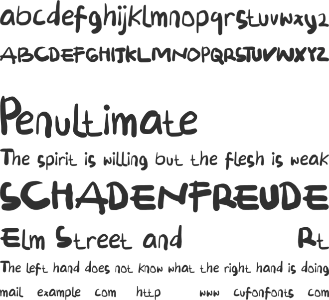 MANIESSEKALIE font preview