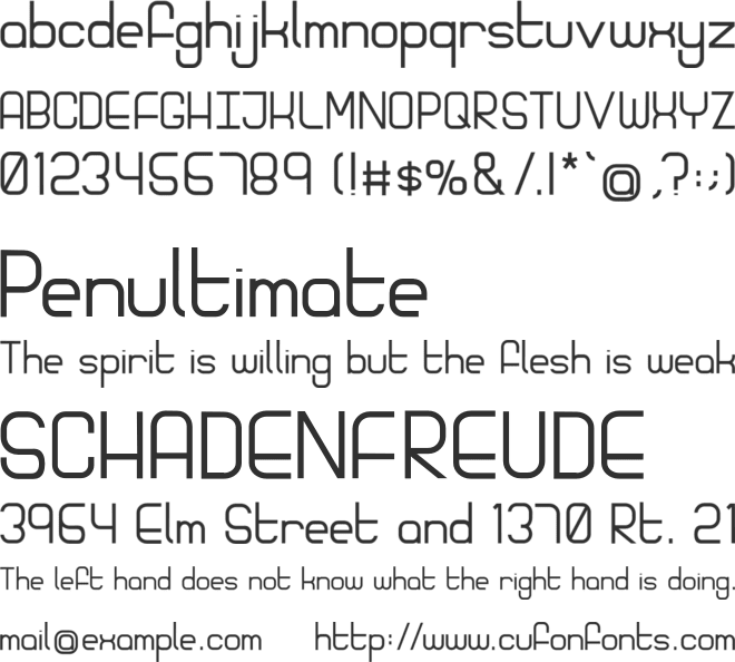 Bolula font preview