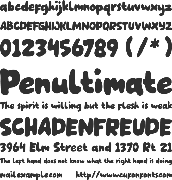 Hey Kidstoon font preview