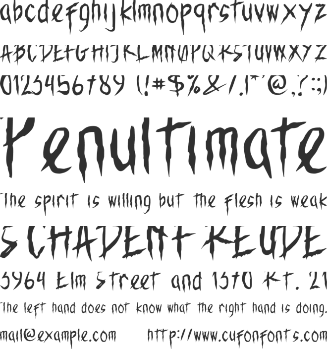 Karbetz font preview