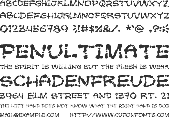 Poft Sarade font preview