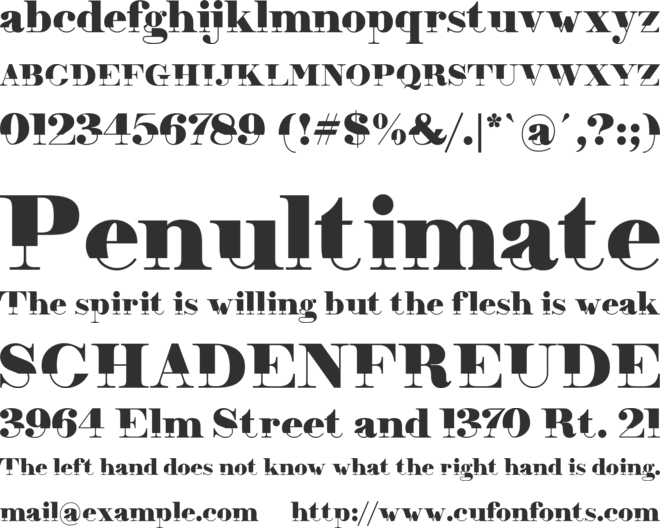 Viyola font preview