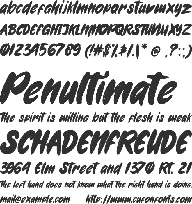 Gweneth embassy font preview