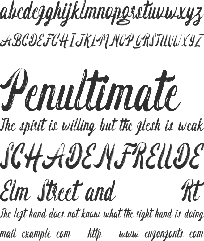 Carmentz font preview