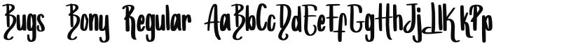 Bugs_Bony font download