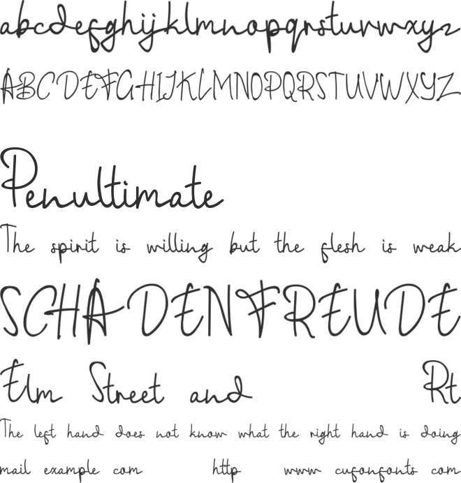 Sanitasi font preview