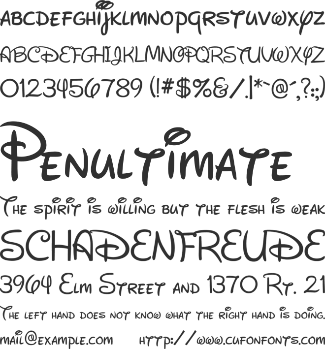 walt disney signature font