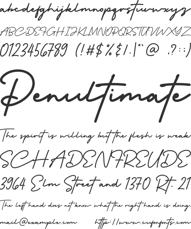 Carstenz font preview