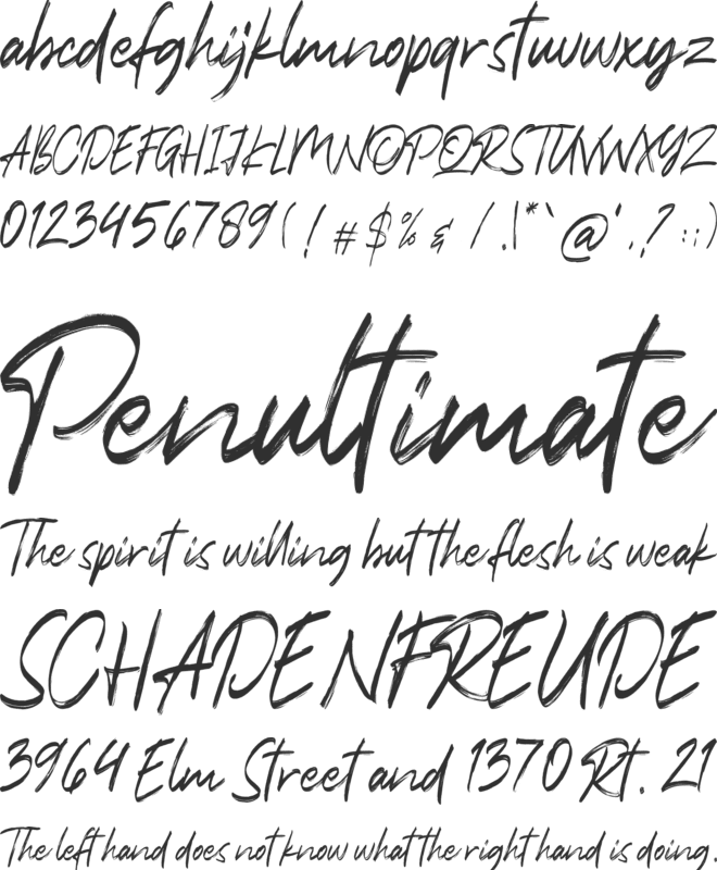 Anttariksa font preview