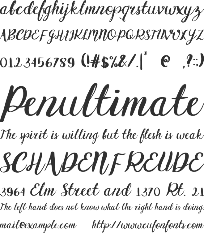 Griselda font preview