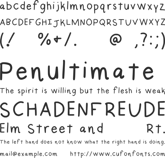 Beanstalk font preview