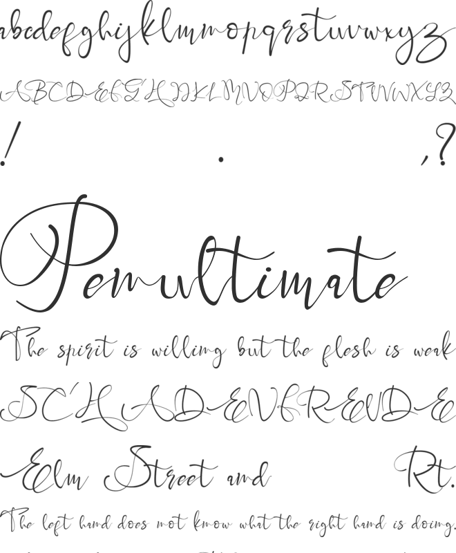 Brigitta font preview