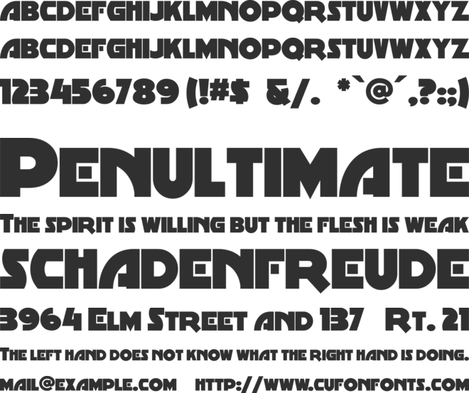 MinstrelPoster font preview