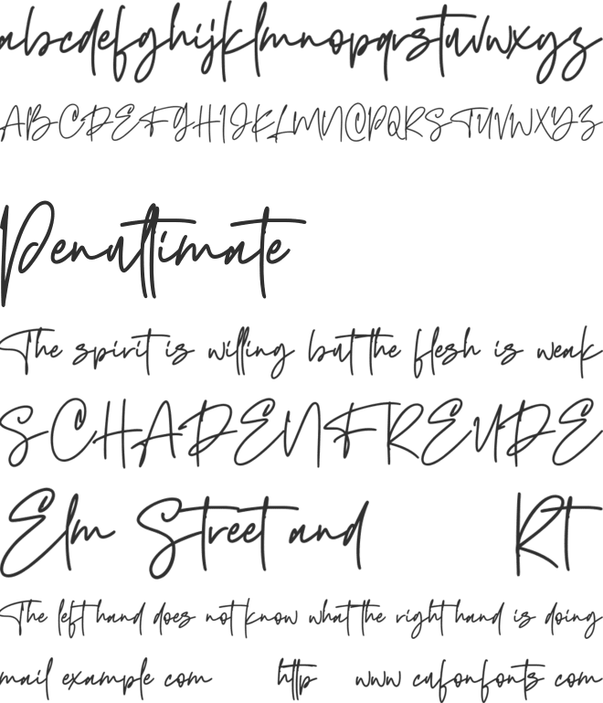 Charmeleon Free font preview