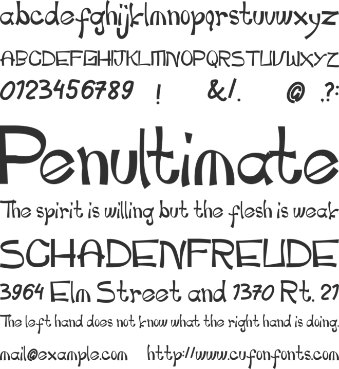 childspon font preview