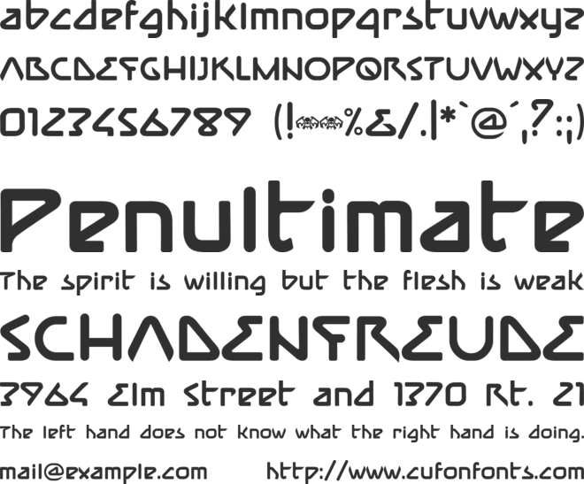 iMMune font preview