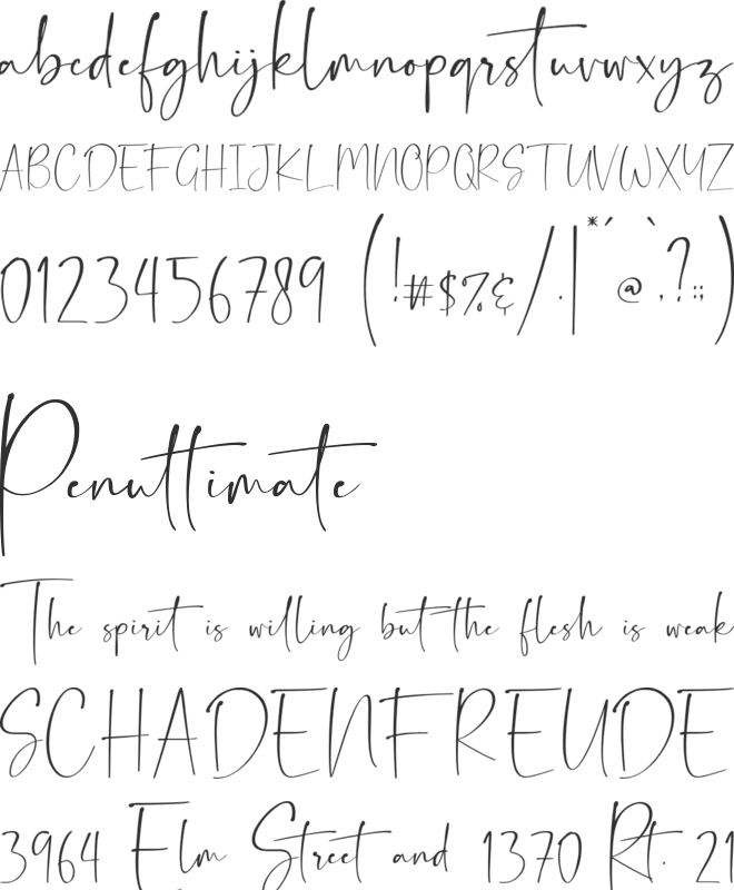 Galastone font preview