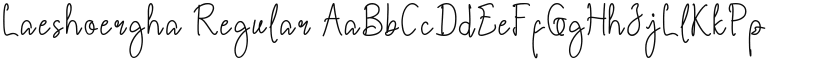 Laeshoergha font download