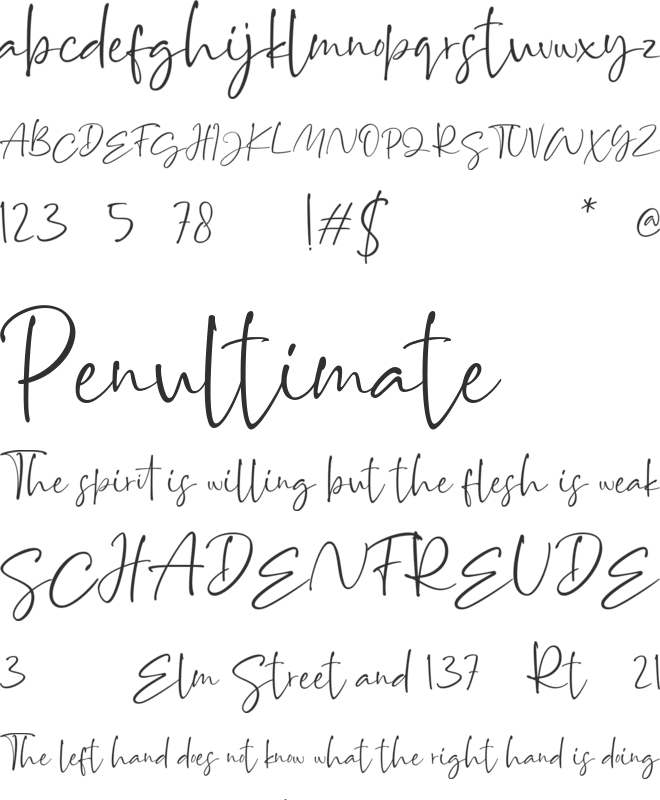 Brittanya Goldenite font preview