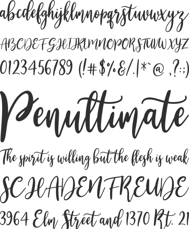 Alesandra font preview