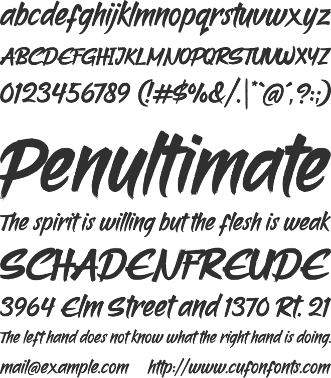 Runcrow font preview