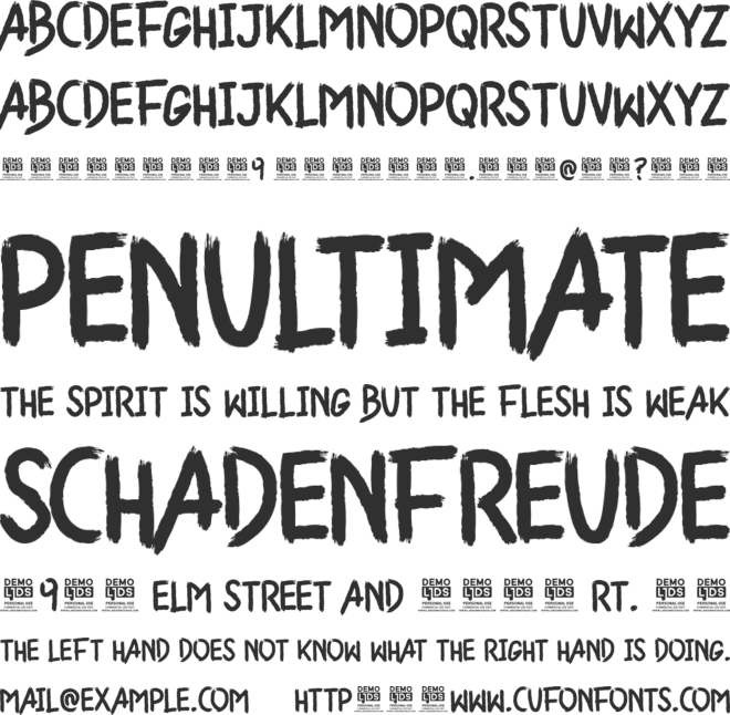 El Soñador Personal Use font preview