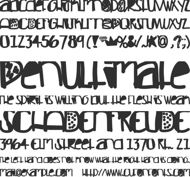 FeelinLikeGold font preview