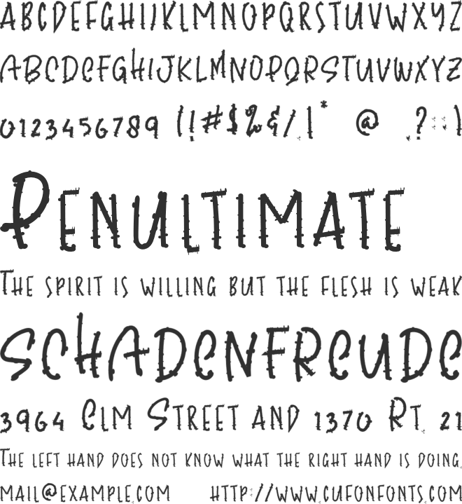 Covid Codec font preview