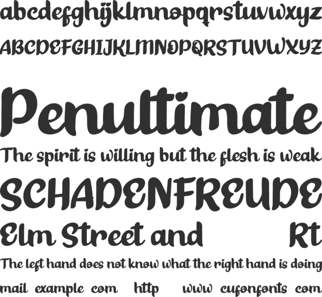 Bester Keefi font preview