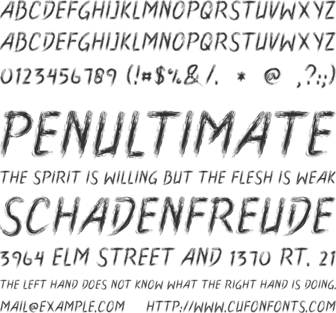 Boldace font preview