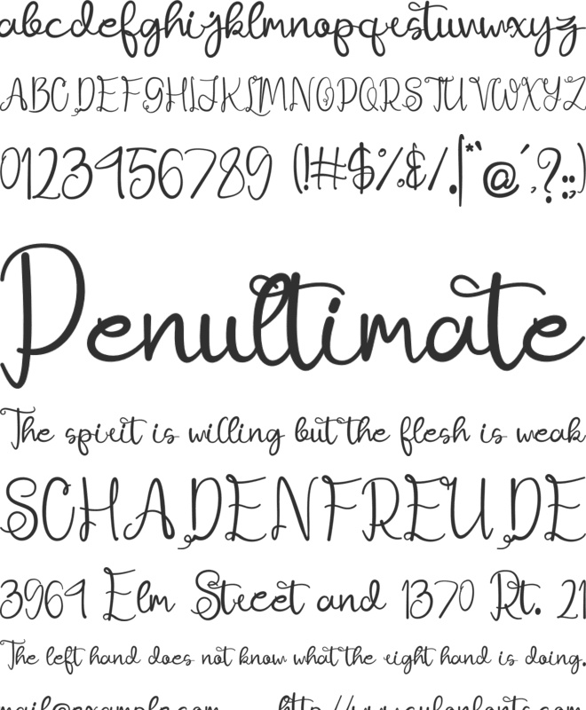 Ajuslly font preview