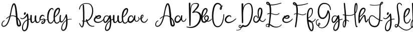 Ajuslly font download