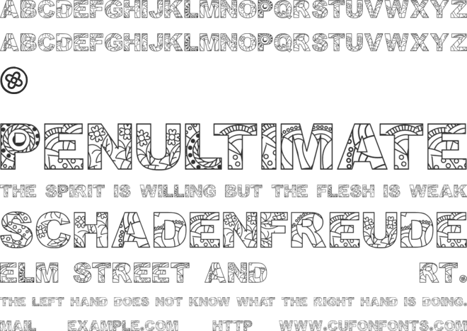 PQL. font preview