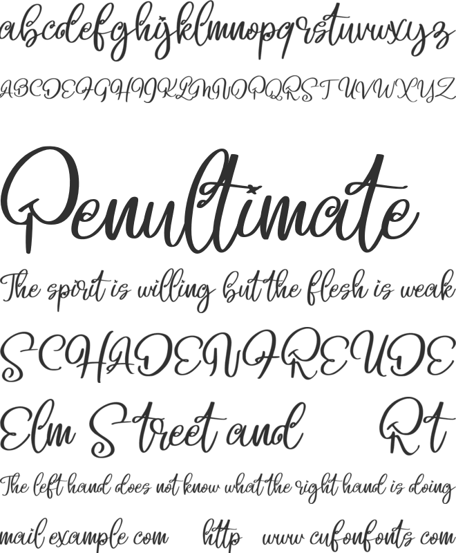 Beligo cary FREE font preview