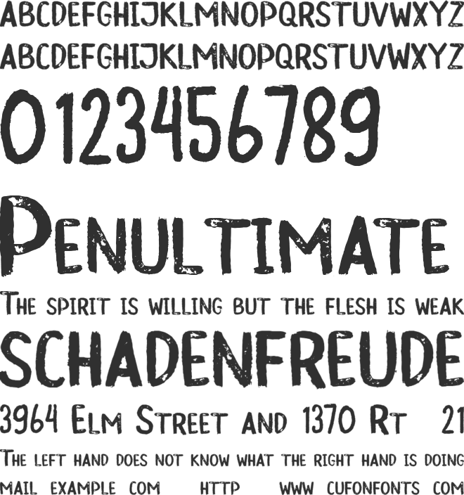 Quachita font preview