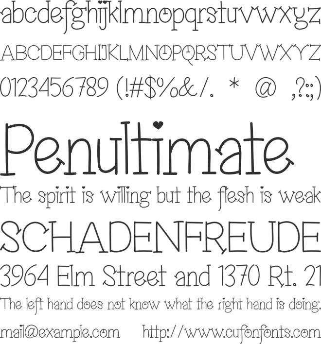 Fonmini font preview