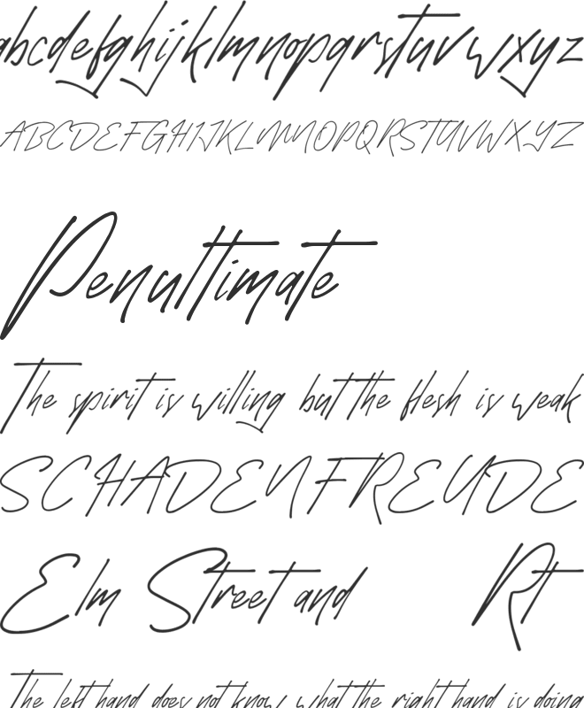 Monthazar font preview