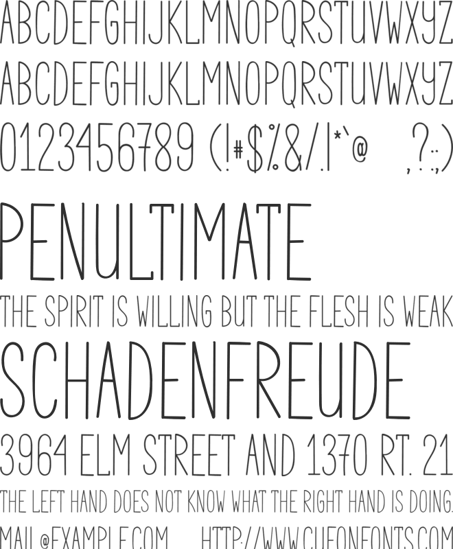 Farmilia - PERSONAl font preview