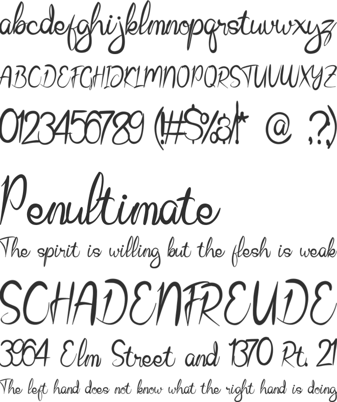 BlueIsland font preview