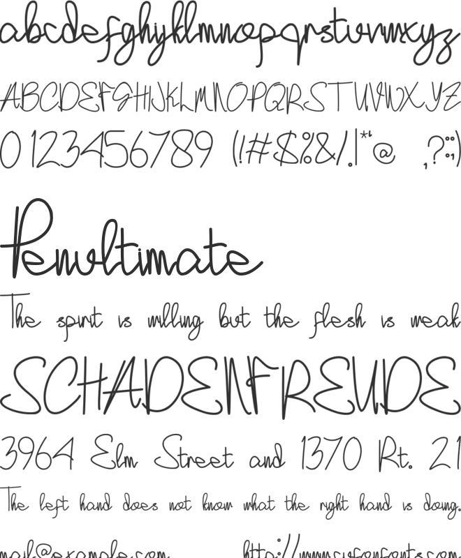 Koalla font preview